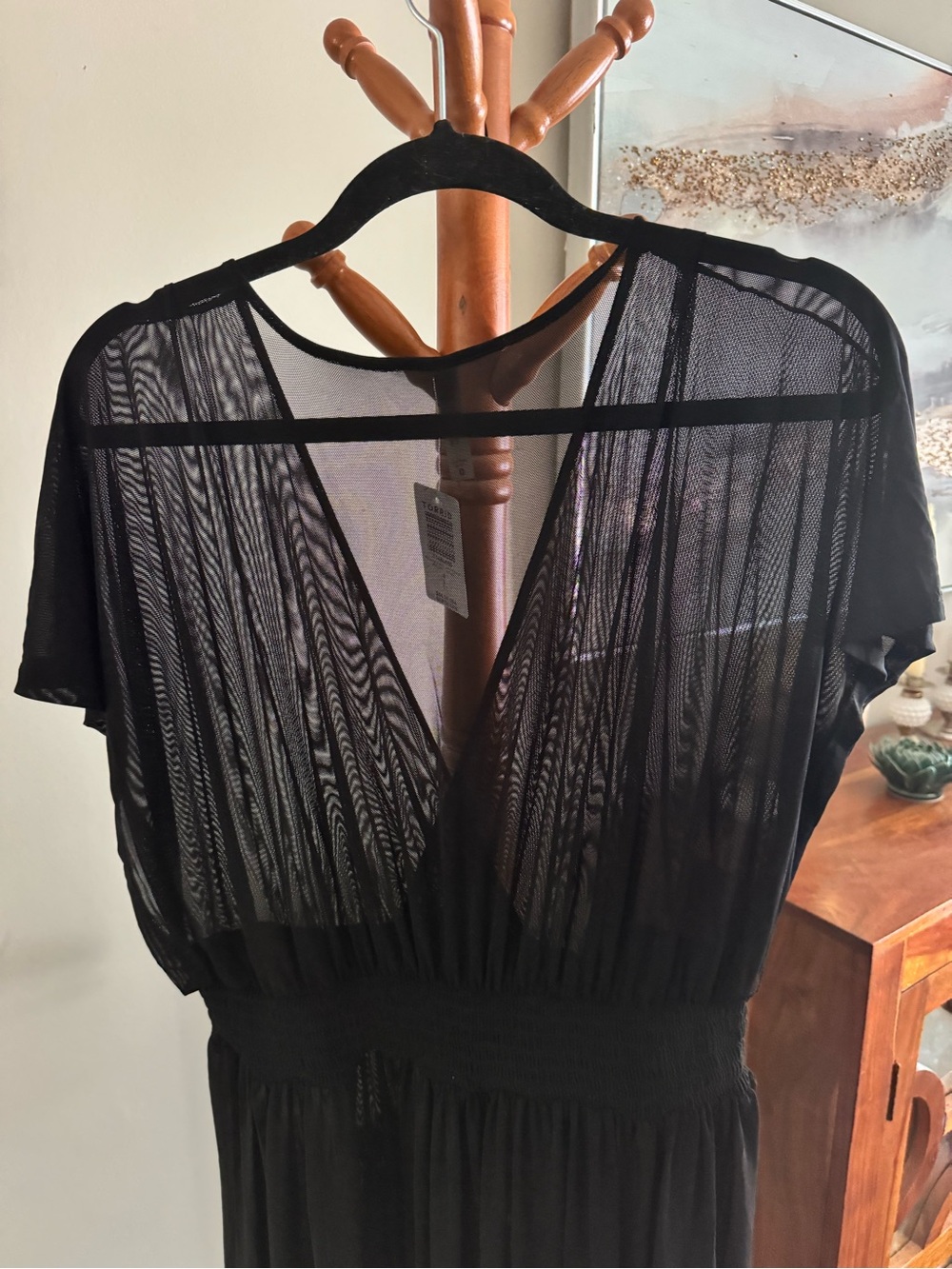 NWT Torrid Women's Swim Cover Up Beach Coverup Dress Black Size 0 - Picture 7 of 7